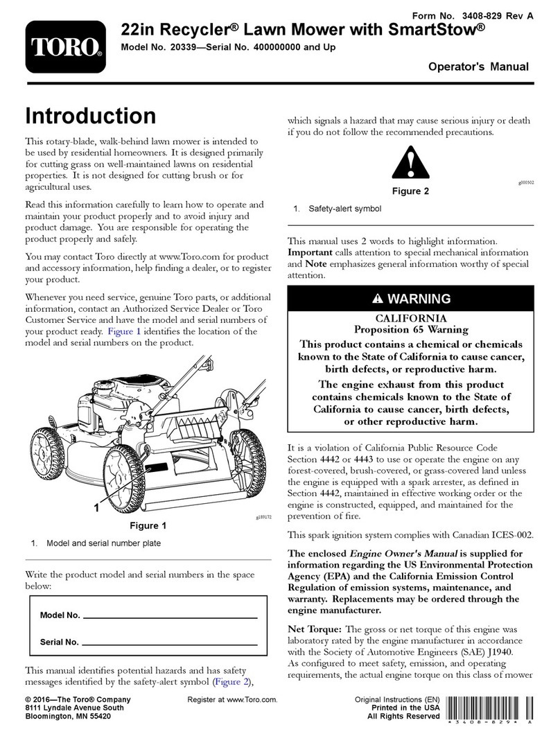 Toro Recycler 20339 User manual