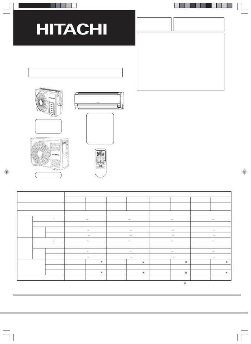 Hitachi RAC-18WED User manual