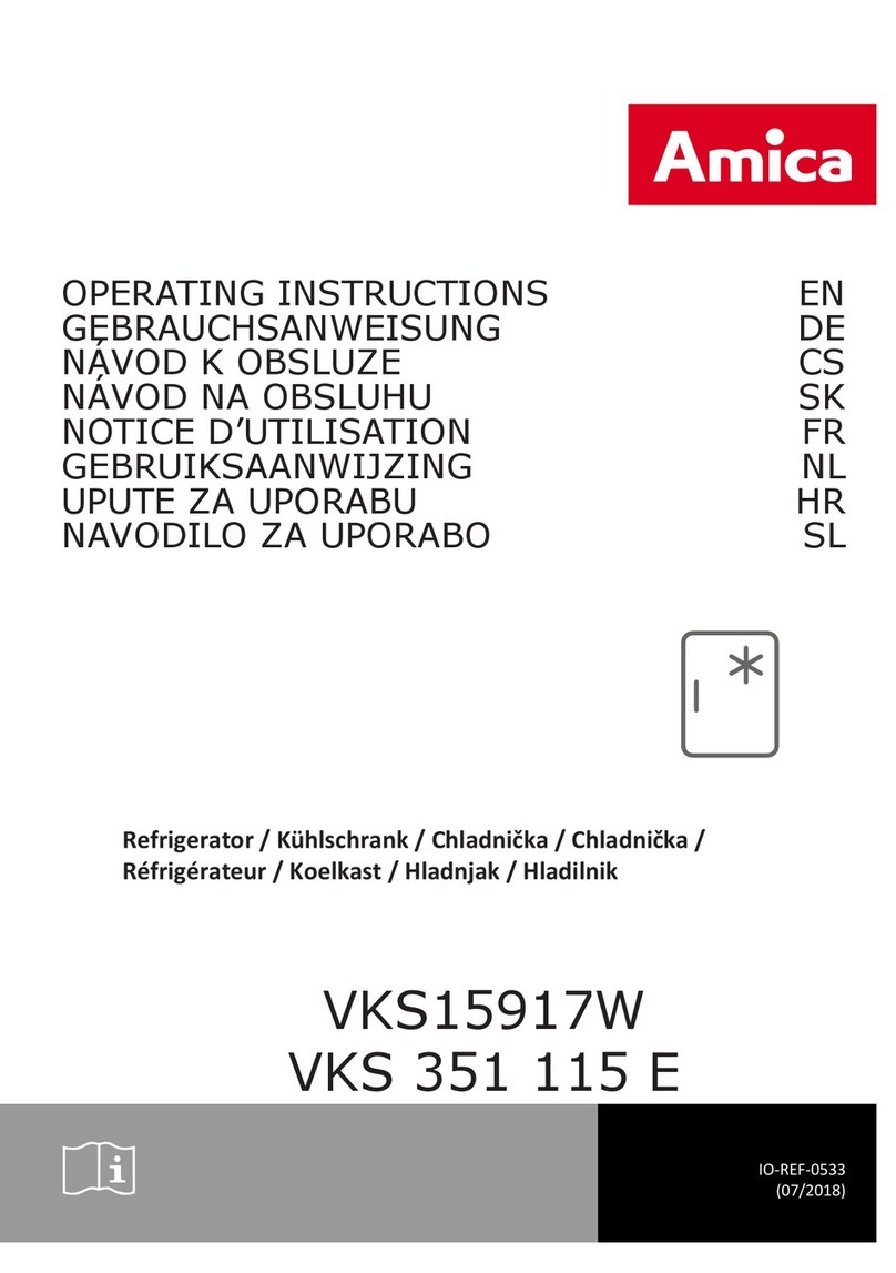 Amica VKS 351 115 E operating instructions