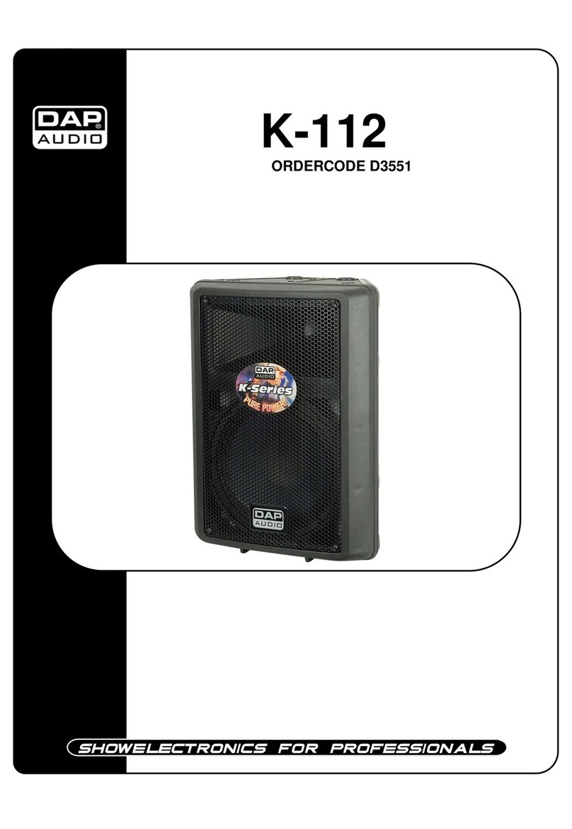 DAPAudio K-112 User manual
