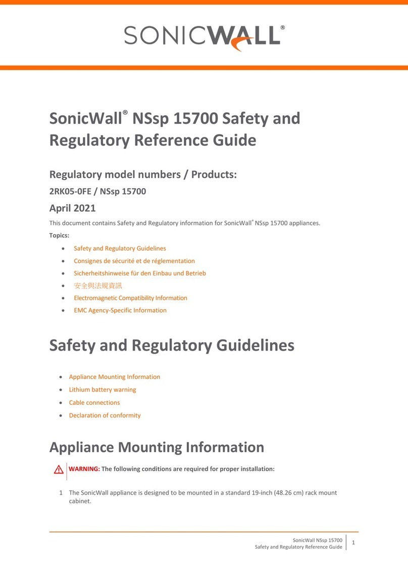 SonicWALL NSsp 15700 Owner's manual