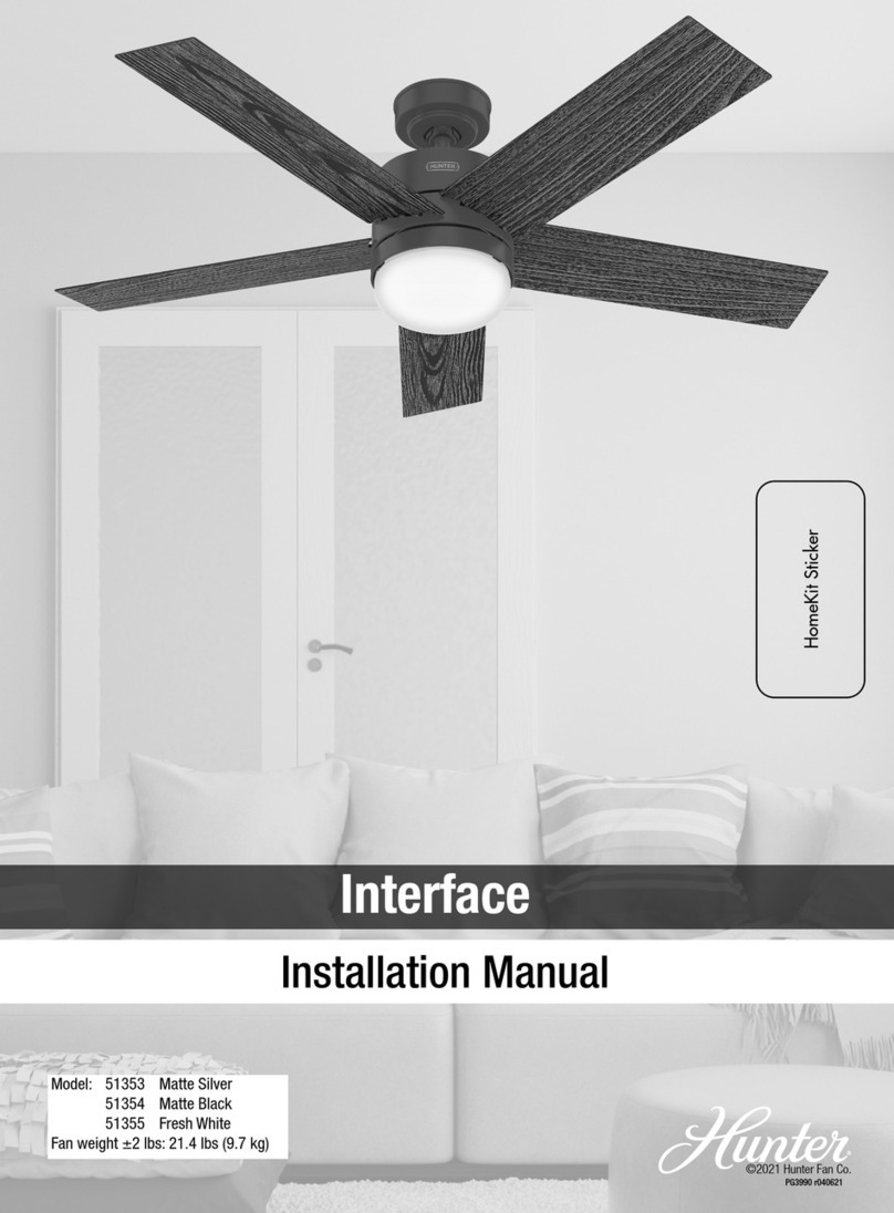 Hunter Interface 51353 User manual