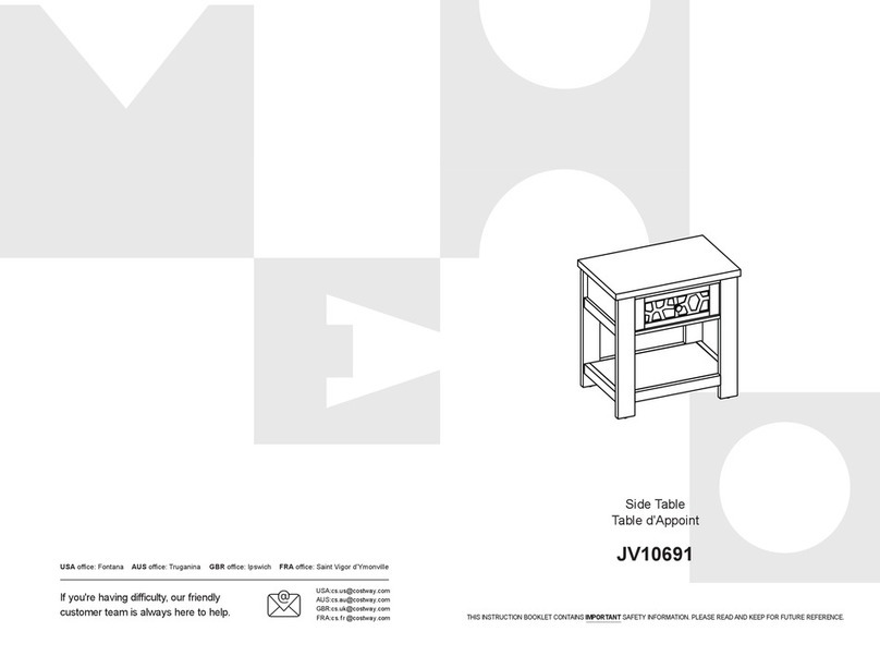 Costway JV10691 Instruction booklet