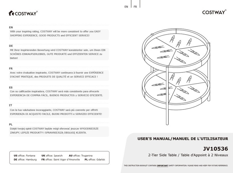 Costway JV10536 User manual Costway JV10536 User manual