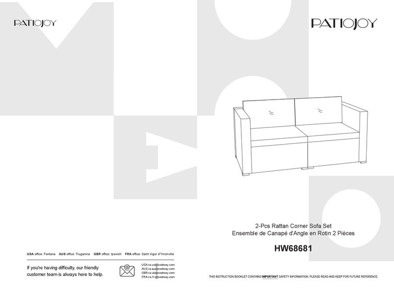 PATIOJOY HW68681 Instruction booklet