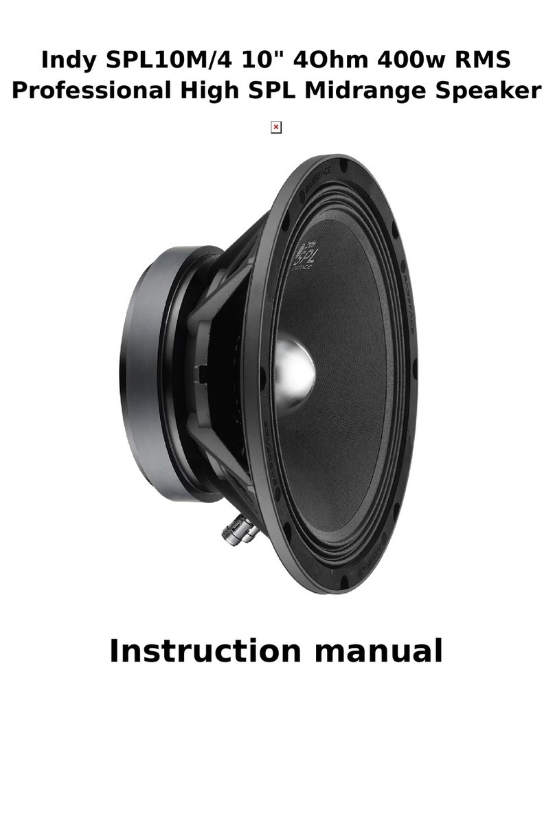 BASSFACE Indy SPL10M/4 instruction manual BASSFACE Indy SPL10M/4 instruction manual