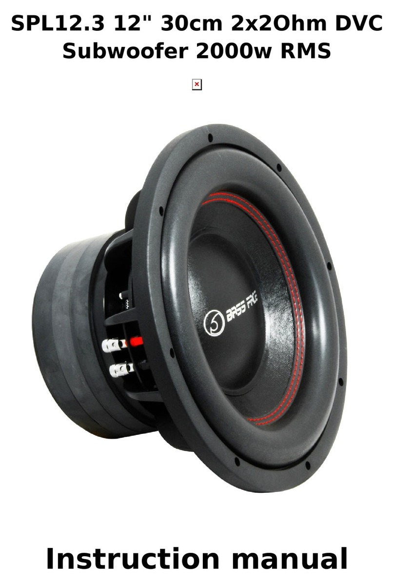 BASSFACE SPL12.3 instruction manual