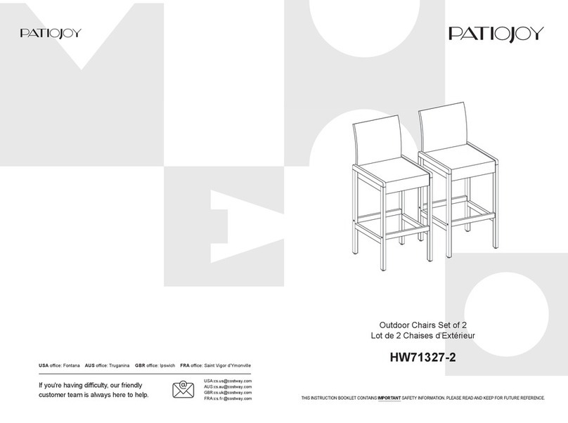 PATIOJOY HW71327-2 manual