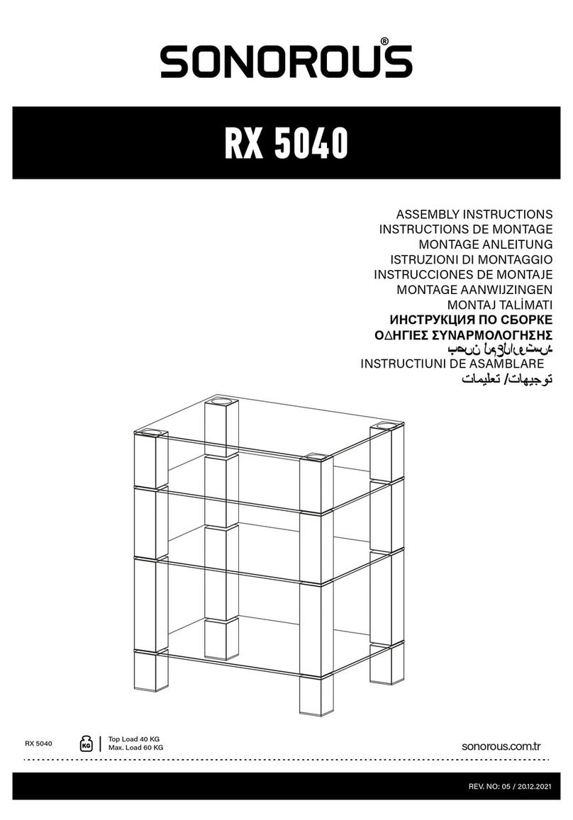 Sonorous RX 5040 Assembly instructions