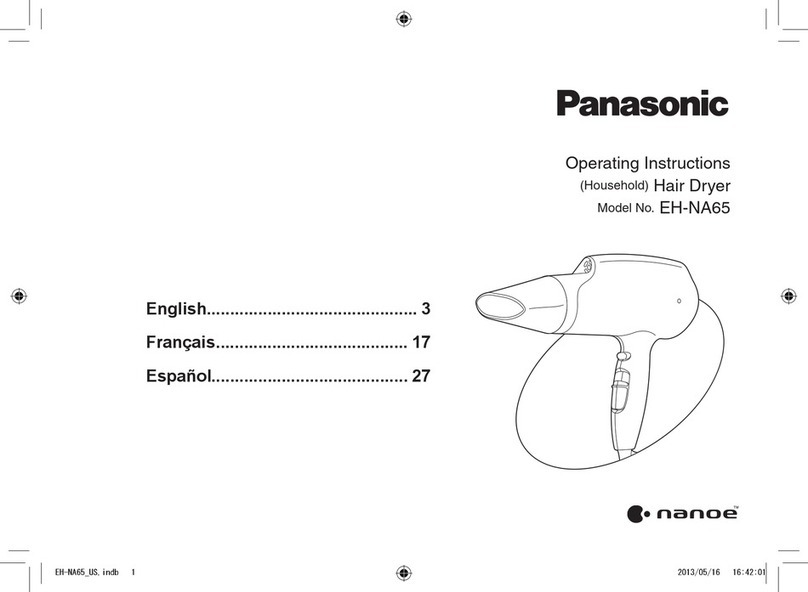 Panasonic EH-NA65-K operating instructions