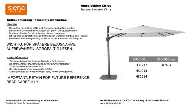 siena GARDEN Cirrus H31212 User manual