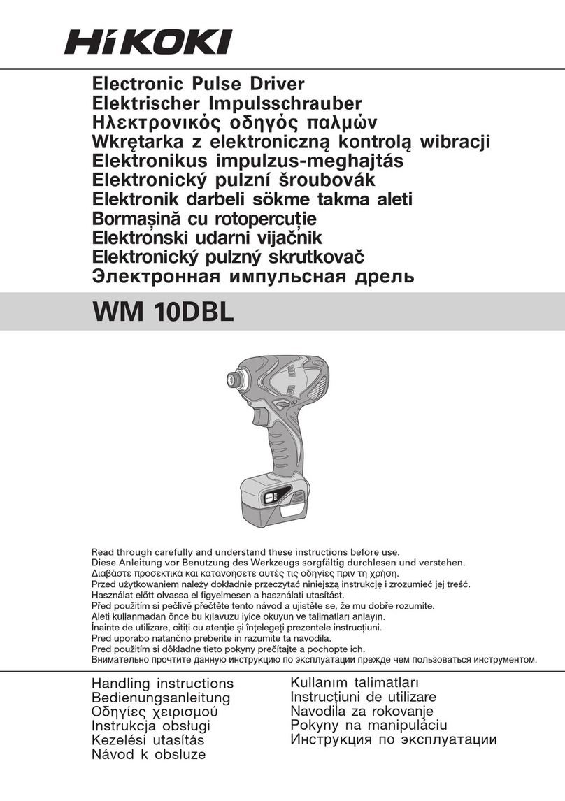 Hitachi WM10DBL-RL Handling instructions