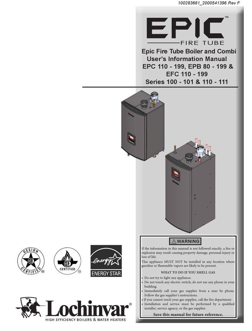 Lochinvar EPC 110 Series User's information manual