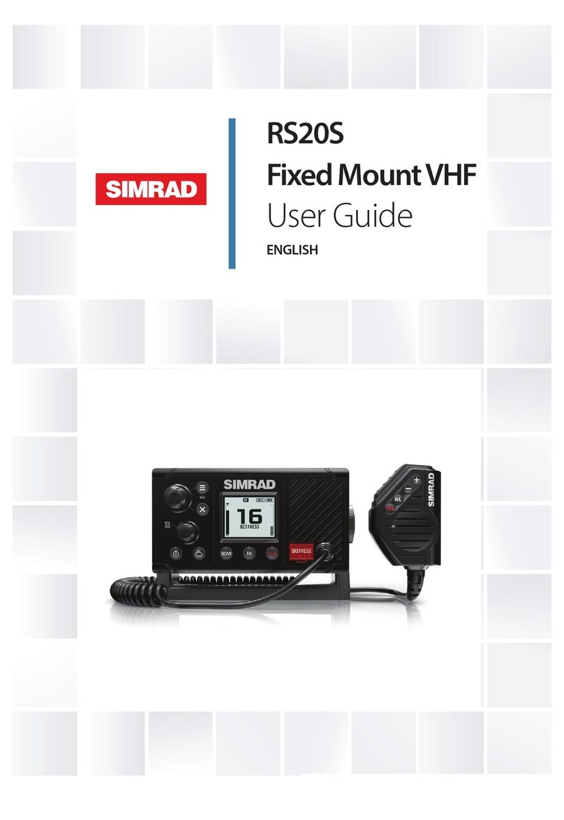 Simrad RS20S User manual Simrad RS20S User manual