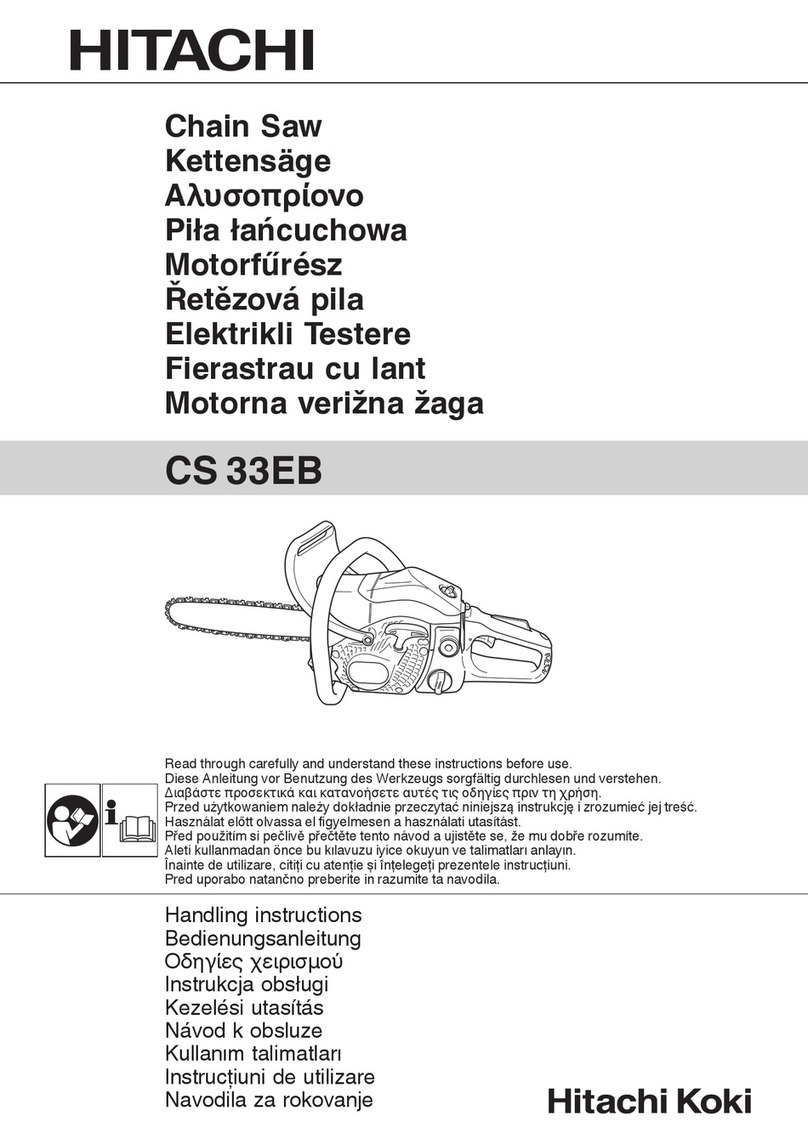 Hitachi CS 33EB User manual
