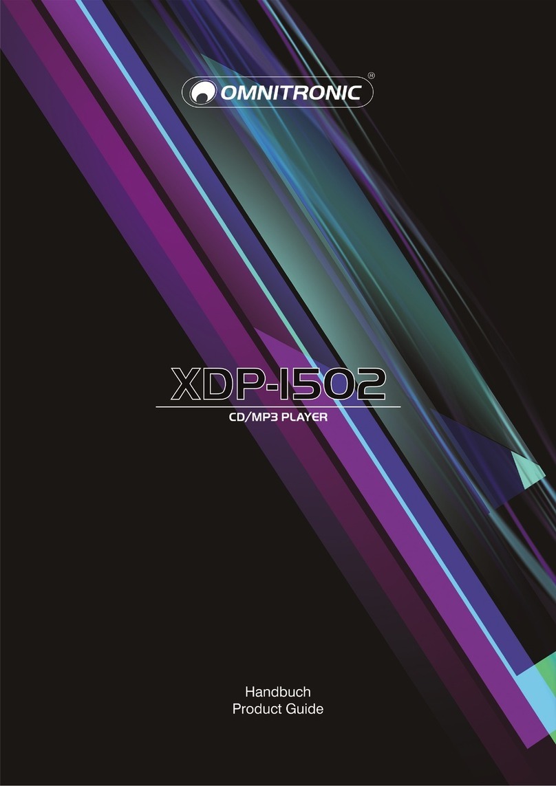 Omnitronic XDP-1502 User manual