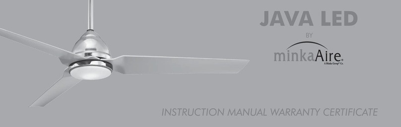 Minka Group Minka-Aire Java LED F753L-WHF instruction manual