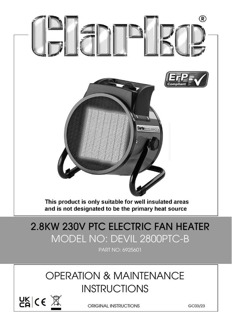 Clarke DEVIL 2800PTC-B Instruction Manual