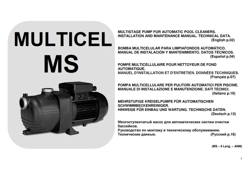 fluidra MULTICEL MS Series Installation and maintenance manual
