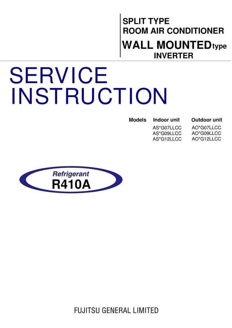 Fujitsu AS G09LLCC Series Original operating manual Fujitsu AS G09LLCC Series Original operating manual