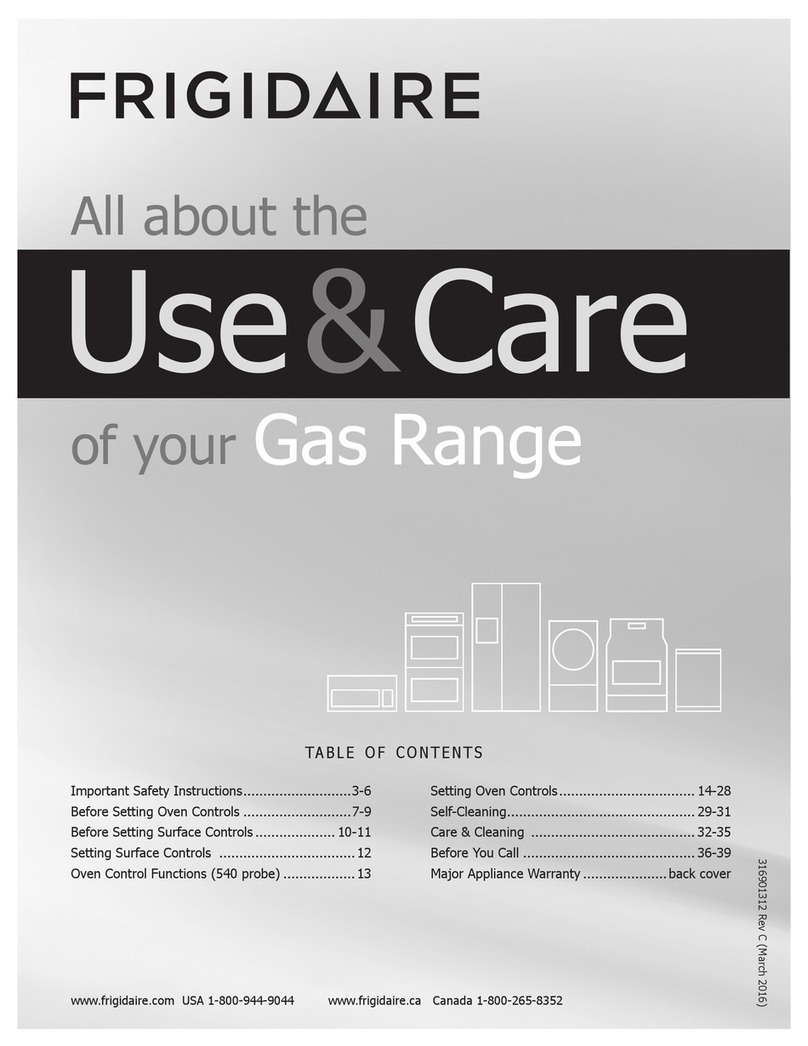 Frigidaire FGGF3058RFA Owner's manual