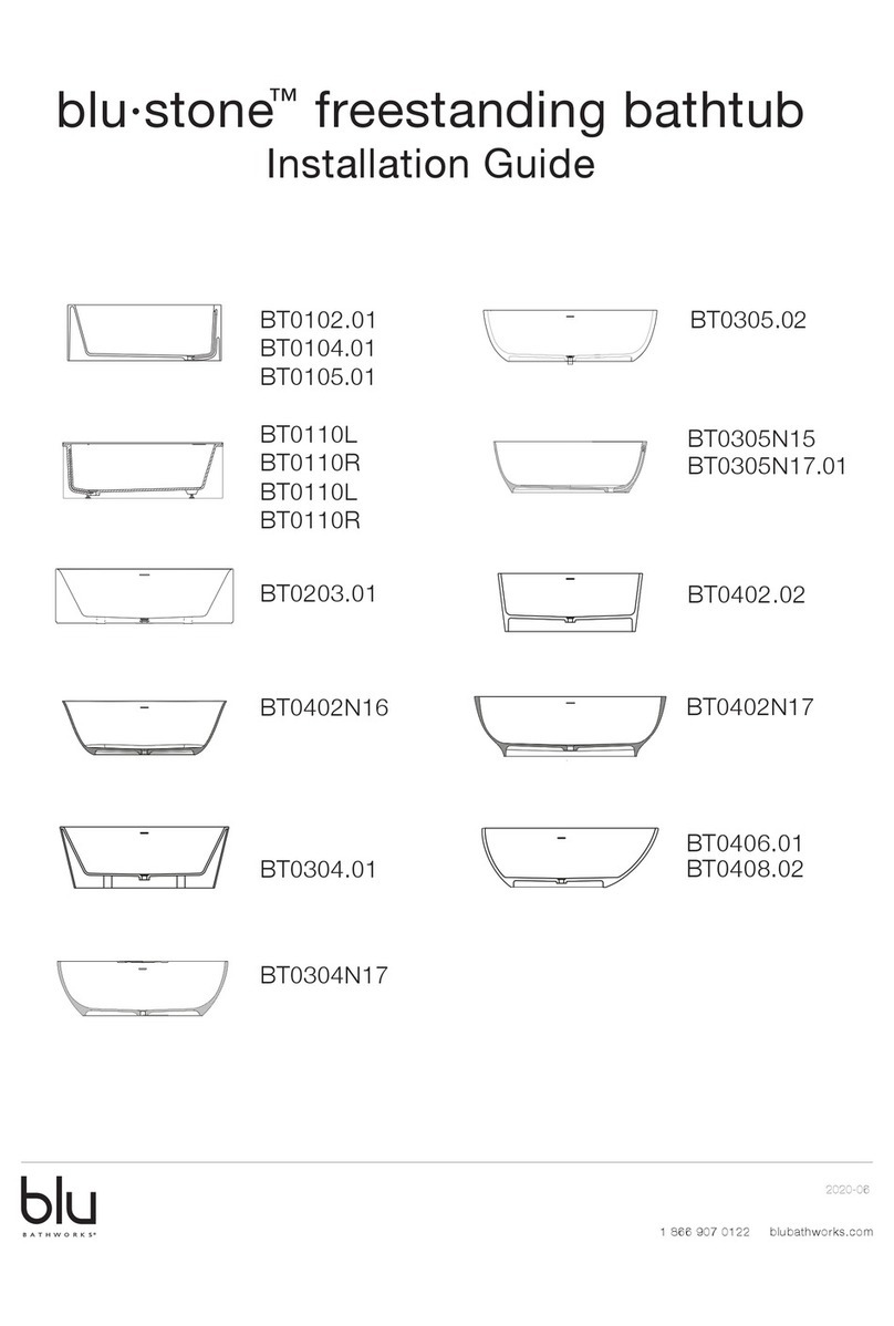 bluBathworks blu-stone BT0110L installation guide