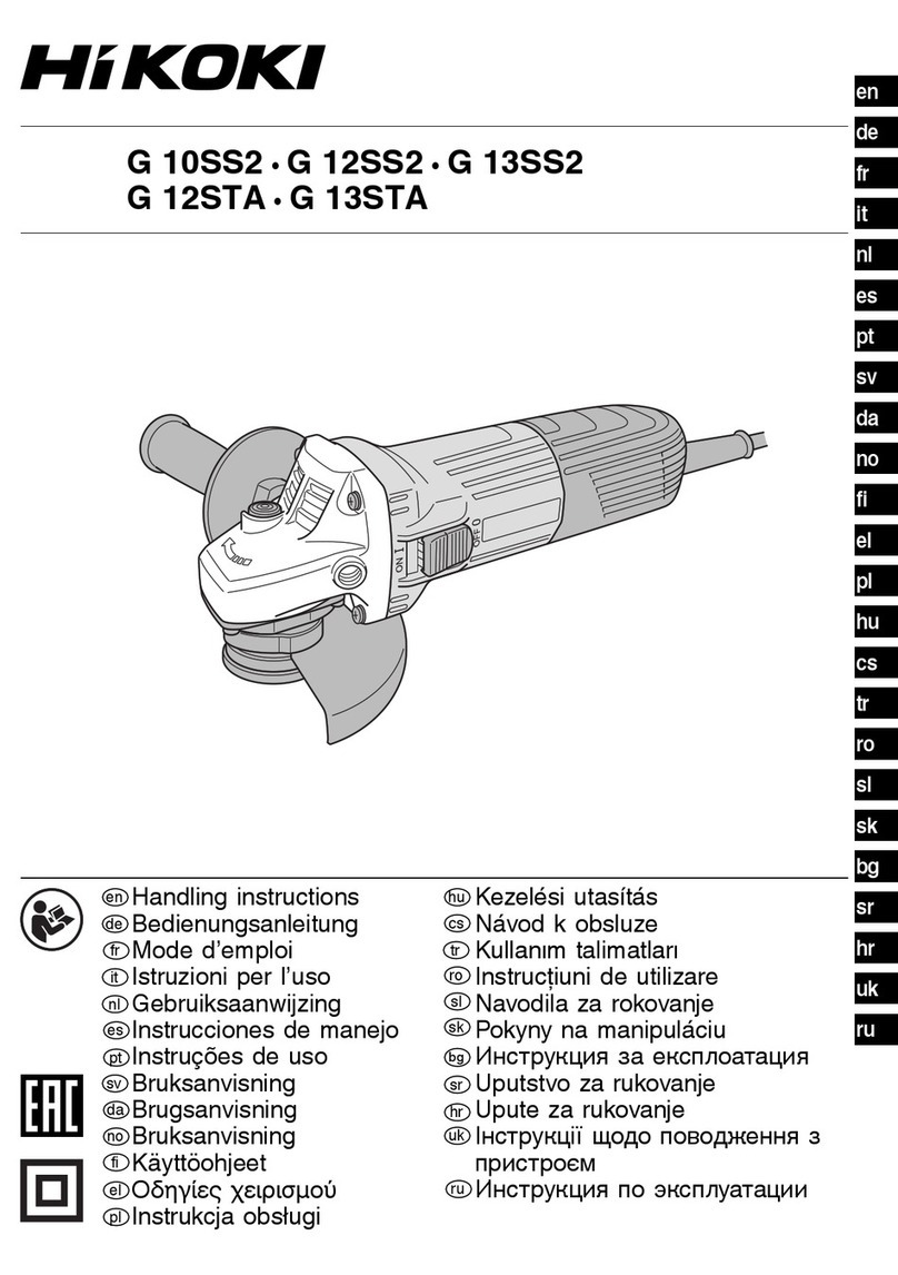 HIKOKI G 12STA User manual HIKOKI G 12STA User manual