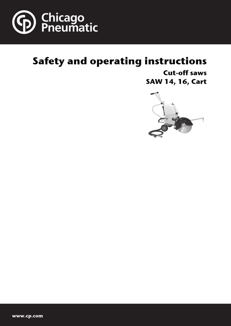 Chicago Pneumatic SAW 14 operating instructions