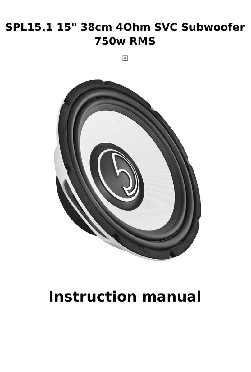 BASSFACE SPL15.1 instruction manual