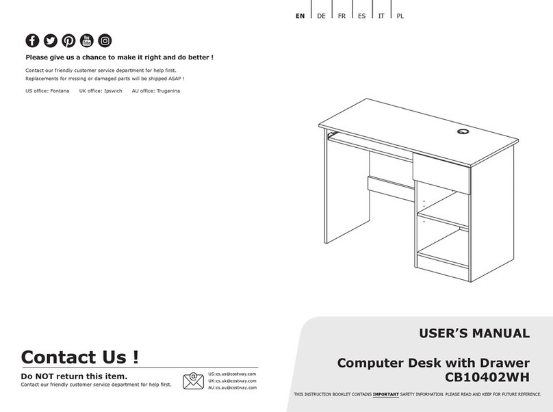 Costway CB10402WH User manual Costway CB10402WH User manual