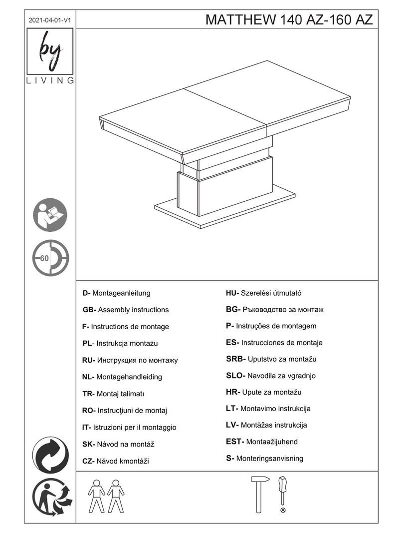 byLIVING MATTHEW 140 AZ-160 AZ Assembly instructions