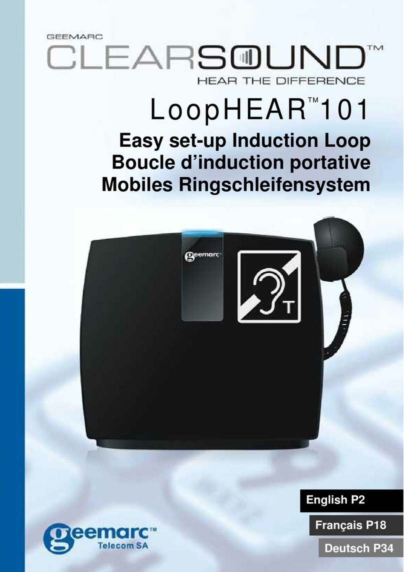Geemarc ClearSound LoopHEAR 101 manual