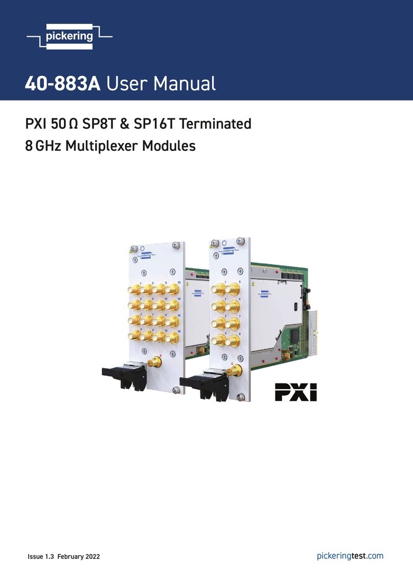 Pickering PXI 40-883A user manual Pickering PXI 40-883A user manual