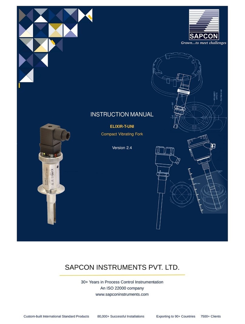 Sapcon ELIXIR-T-UNI instruction manual