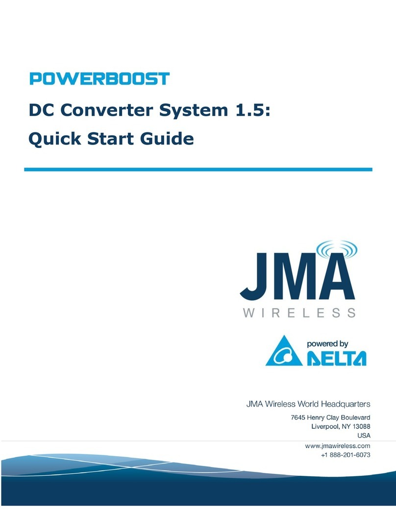 JMA Wireless POWERBOOST DC Converter System 1.5 quick start guide
