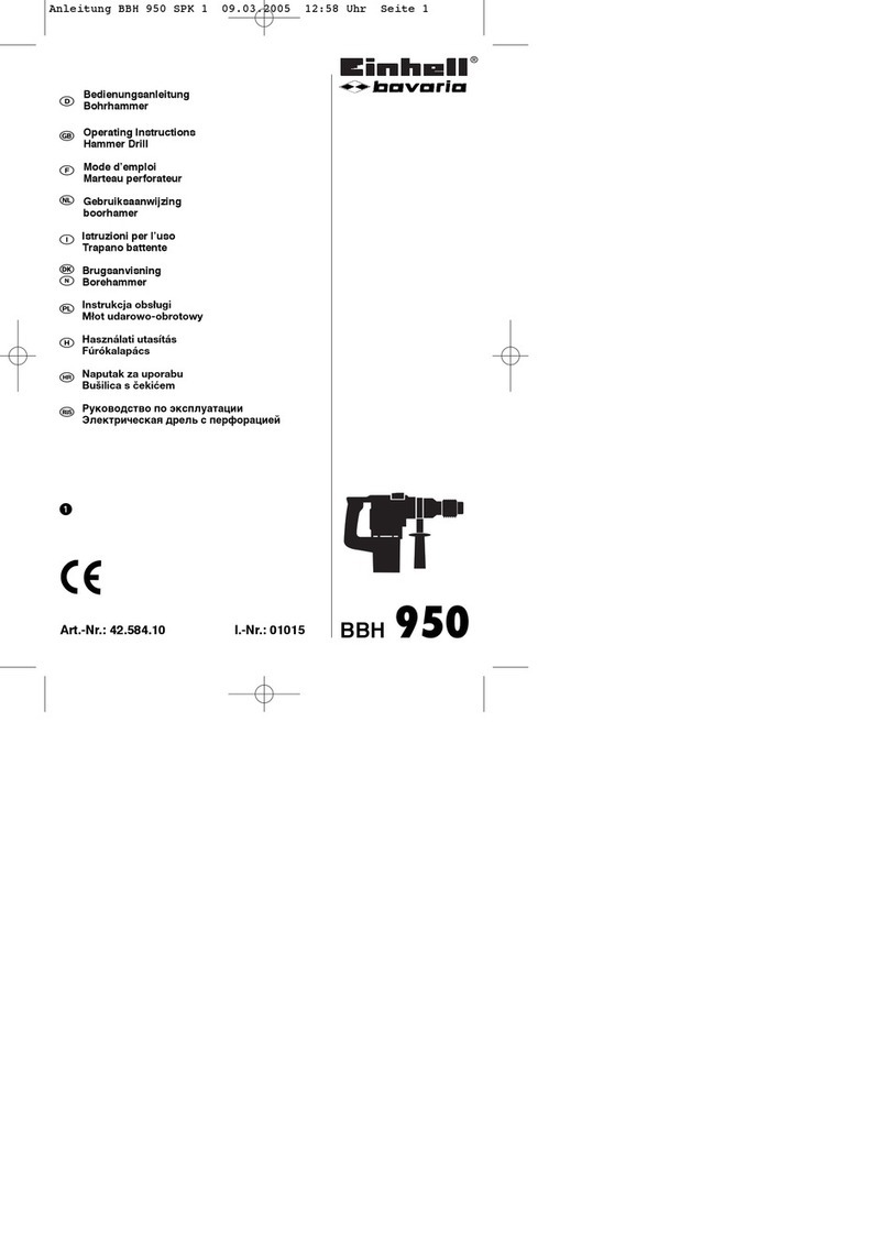 EINHELL Bavaria BBH 950 operating instructions