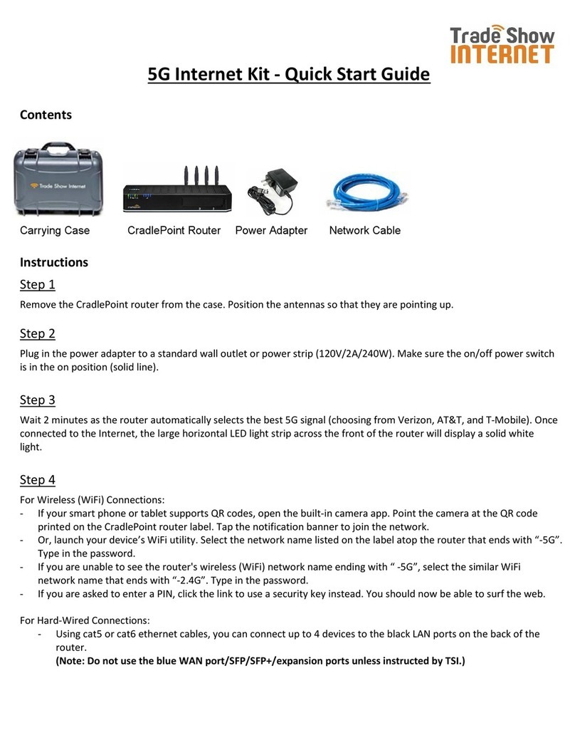 Cradlepoint 5G Internet Kit quick start guide