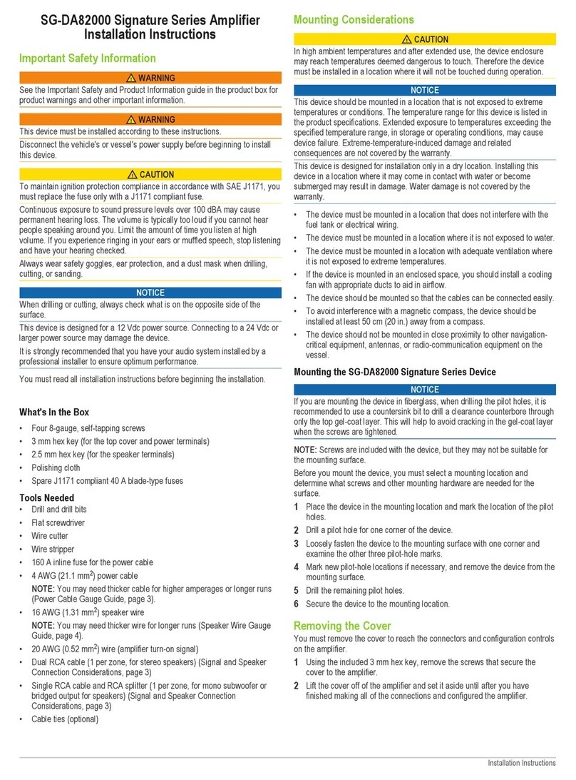 Fusion Signature Series User manual