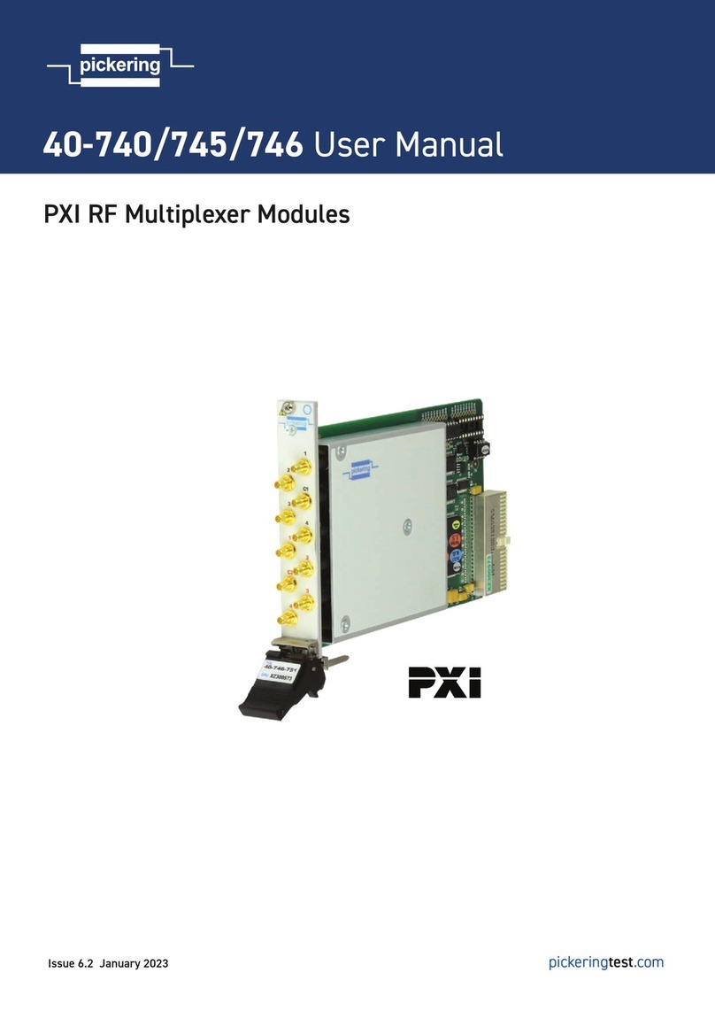 Pickering PXI 40-740 User manual Pickering PXI 40-740 User manual