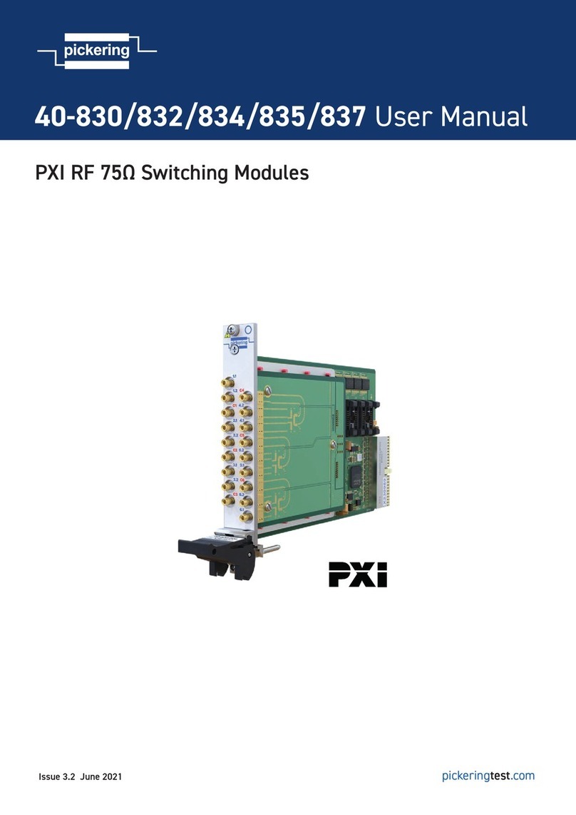 Pickering PXI 40-830 User manual Pickering PXI 40-830 User manual