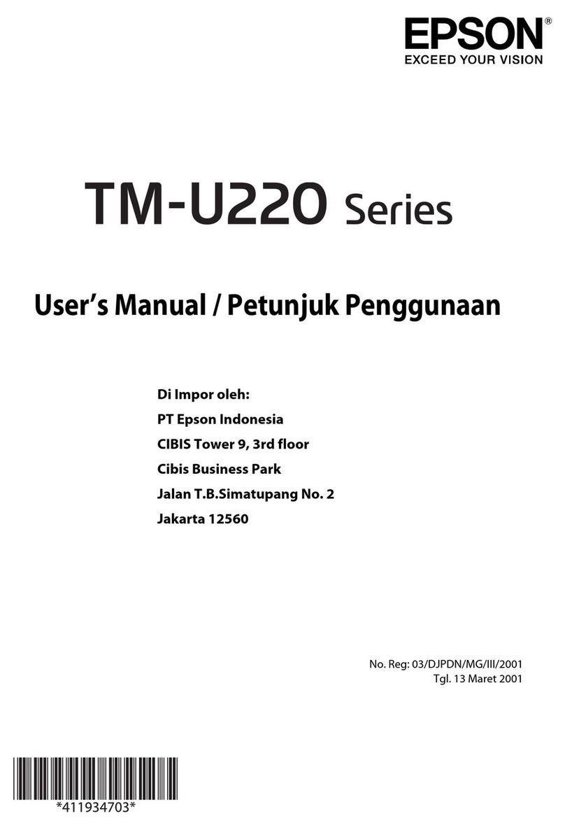 Epson TM-U220 Series User manual