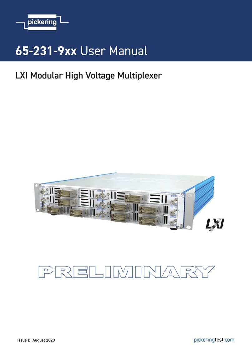 Pickering LXI 65-231-9 Series User manual