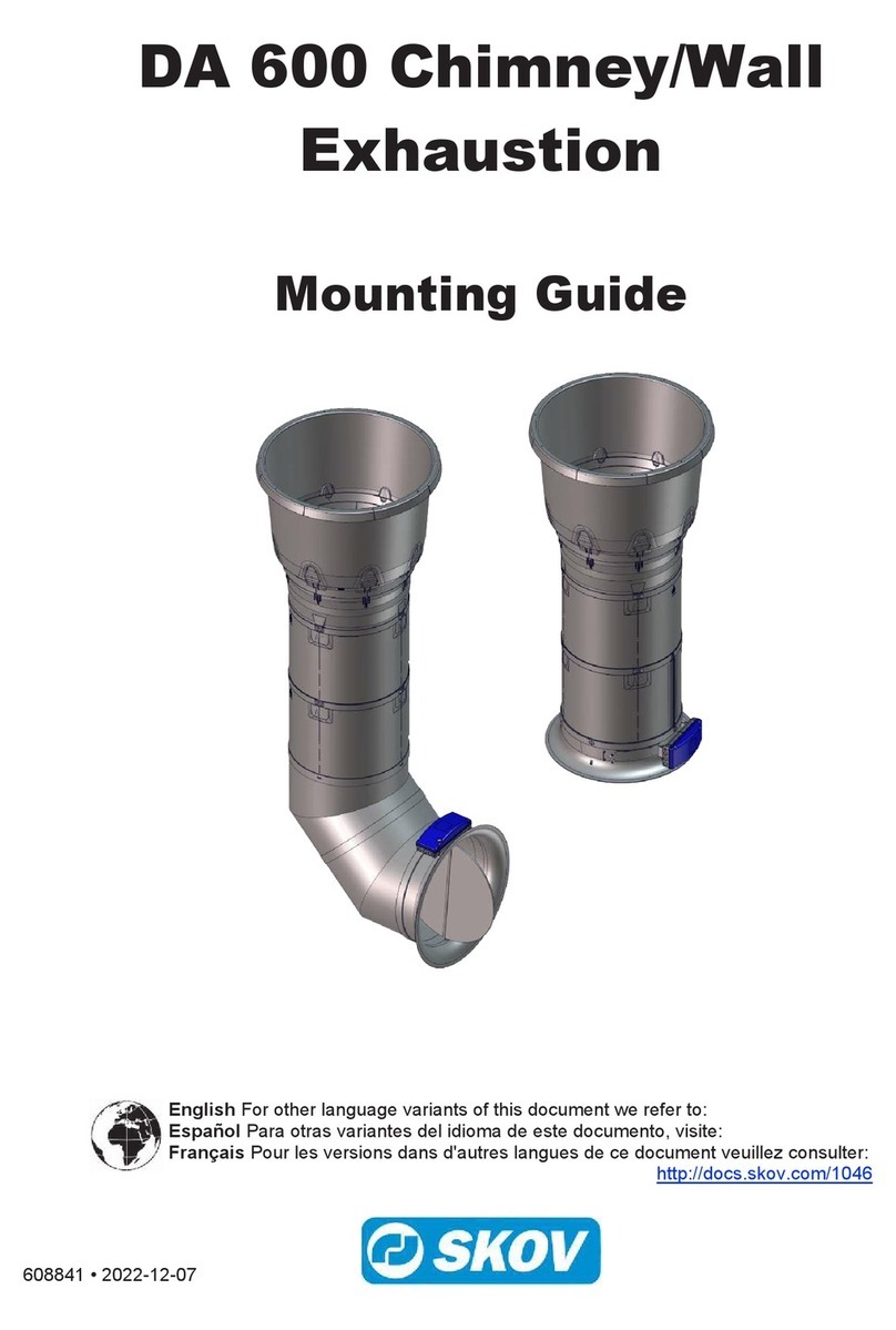 Skov DA 600 Mounting guide