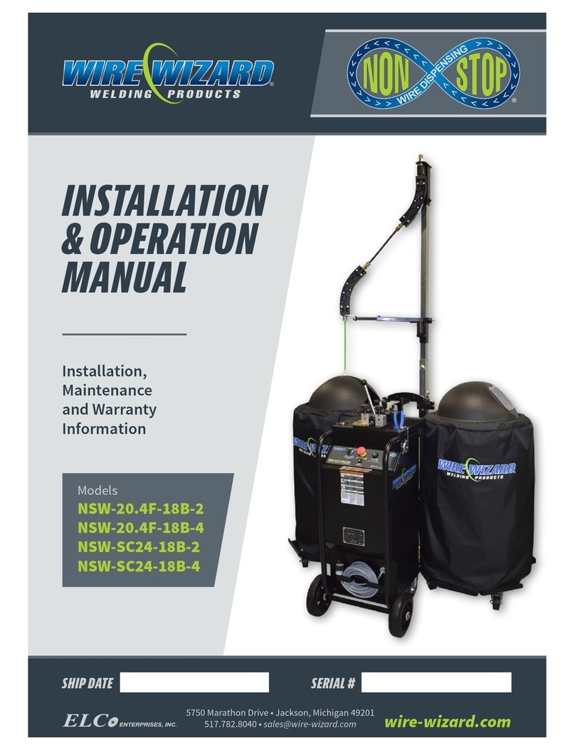 Wire wizard NSW-20.4F-18B-2 Installation & operation manual