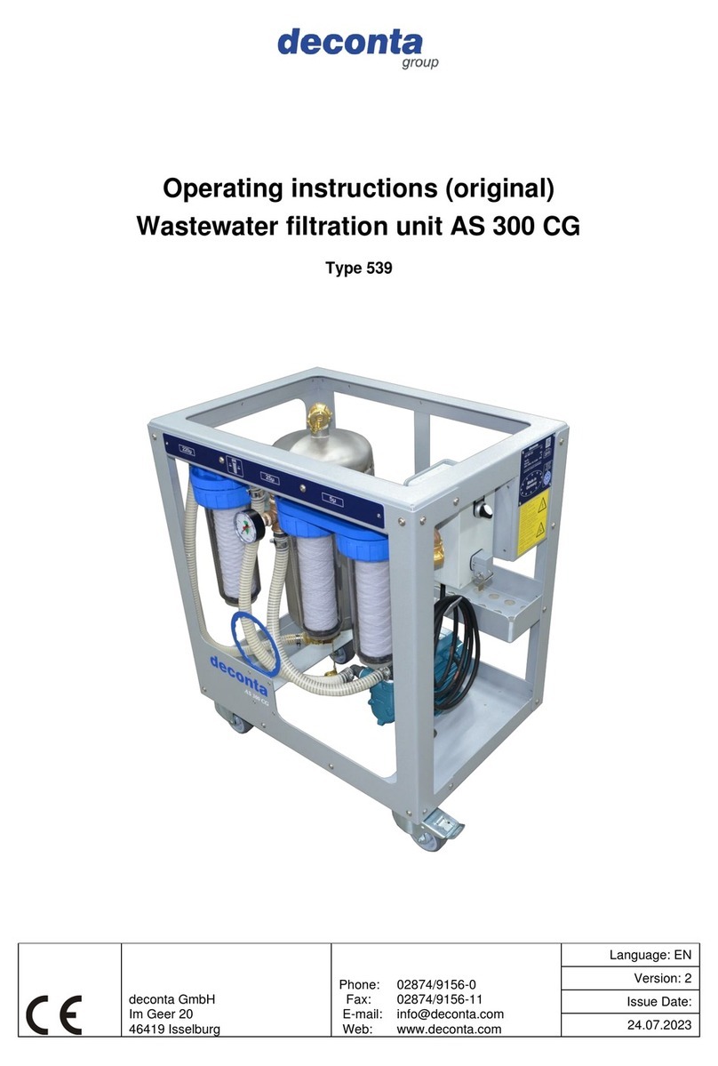 deconta AS 300 CG operating instructions