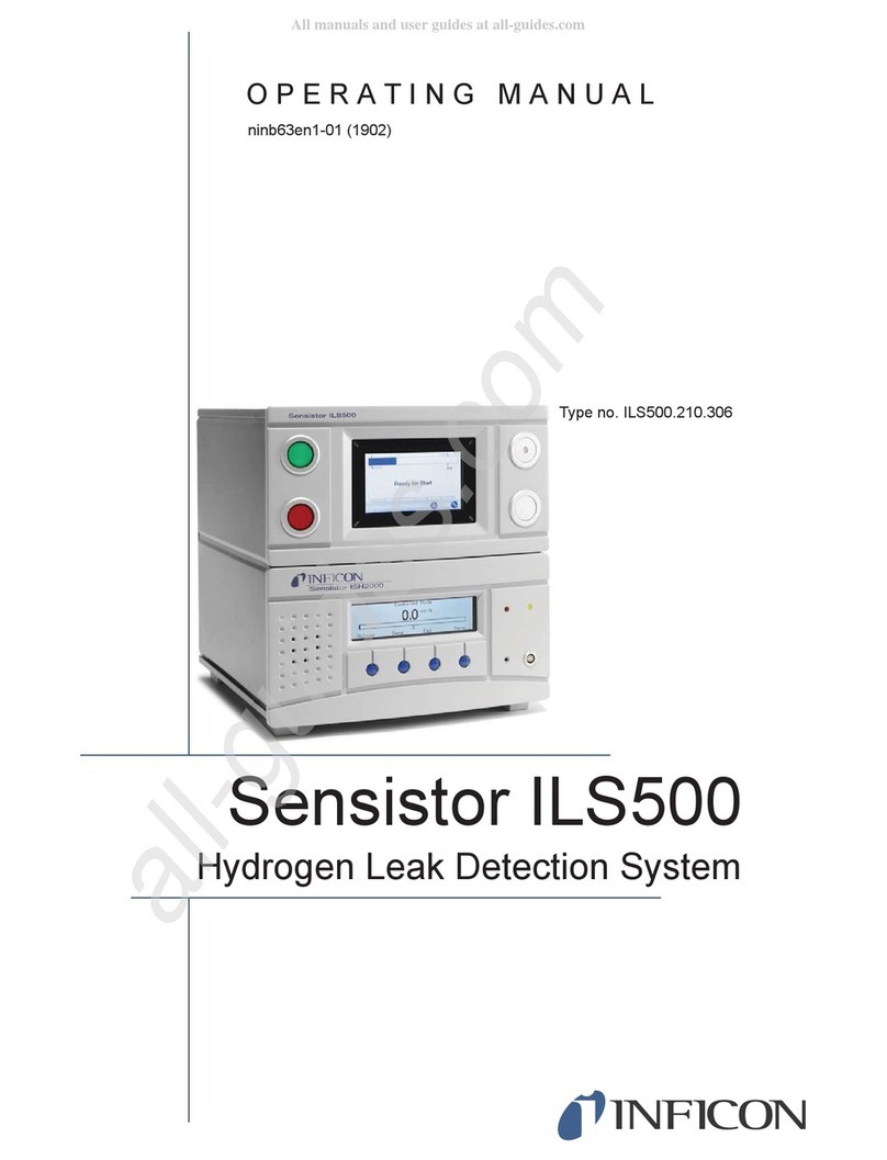 Inficon Sensistor ILS500 operating instructions Inficon Sensistor ILS500 operating instructions