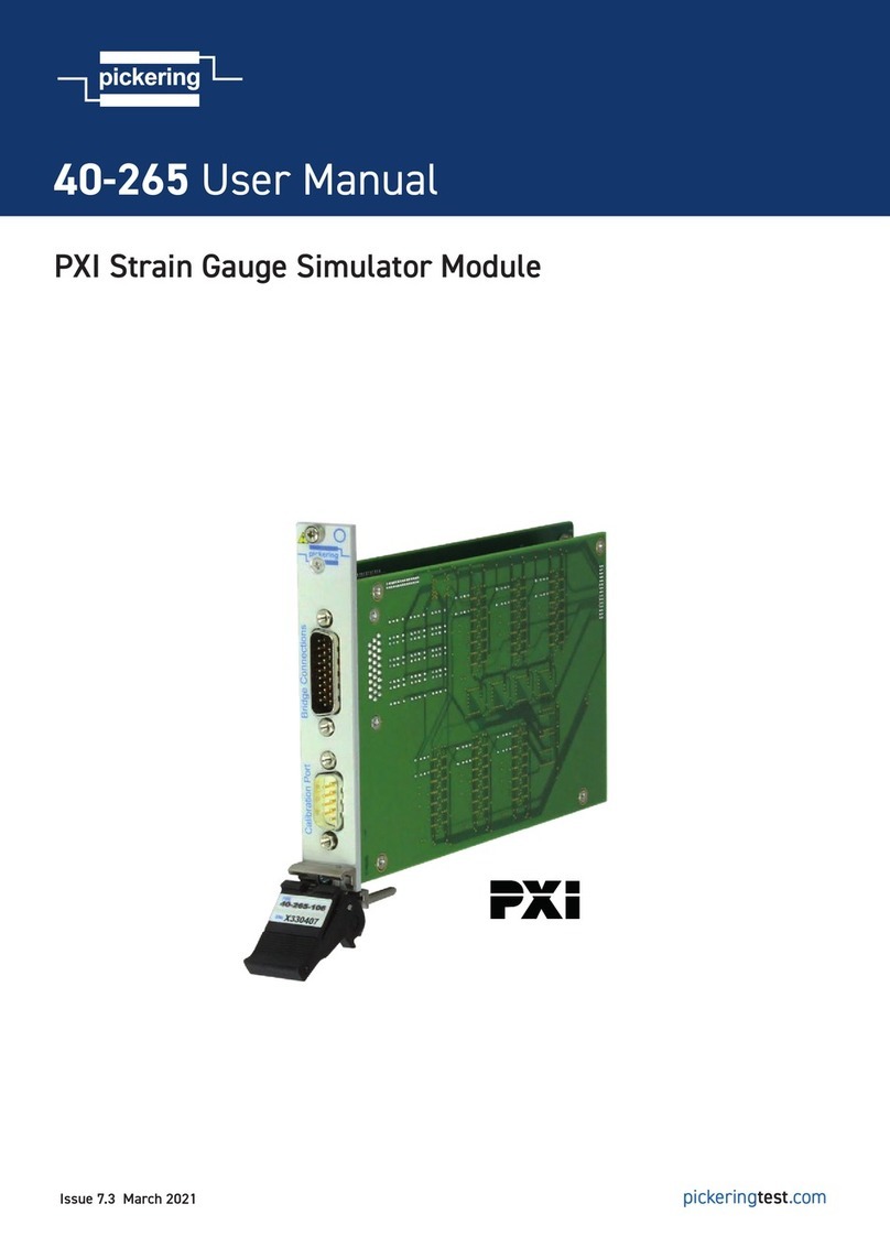 Pickering 40-265 User manual