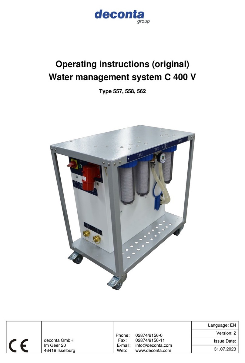 deconta C 400 V User manual