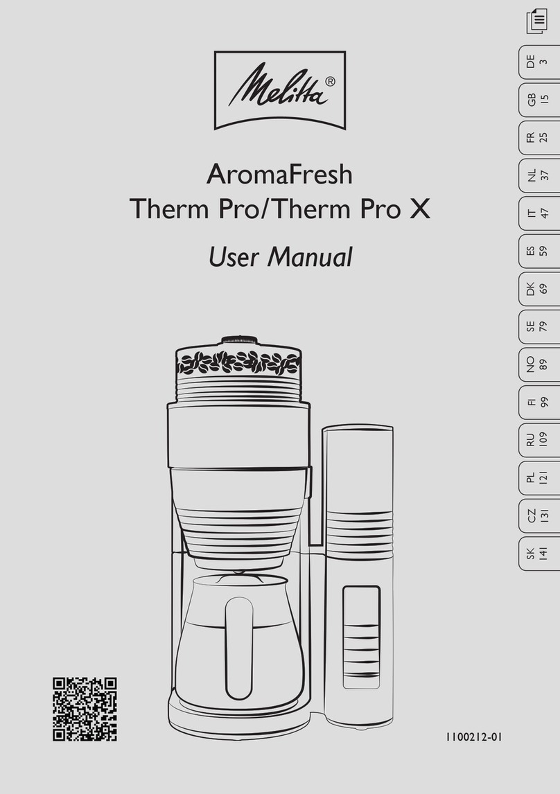 Melitta AromaFresh Therm Pro User manual