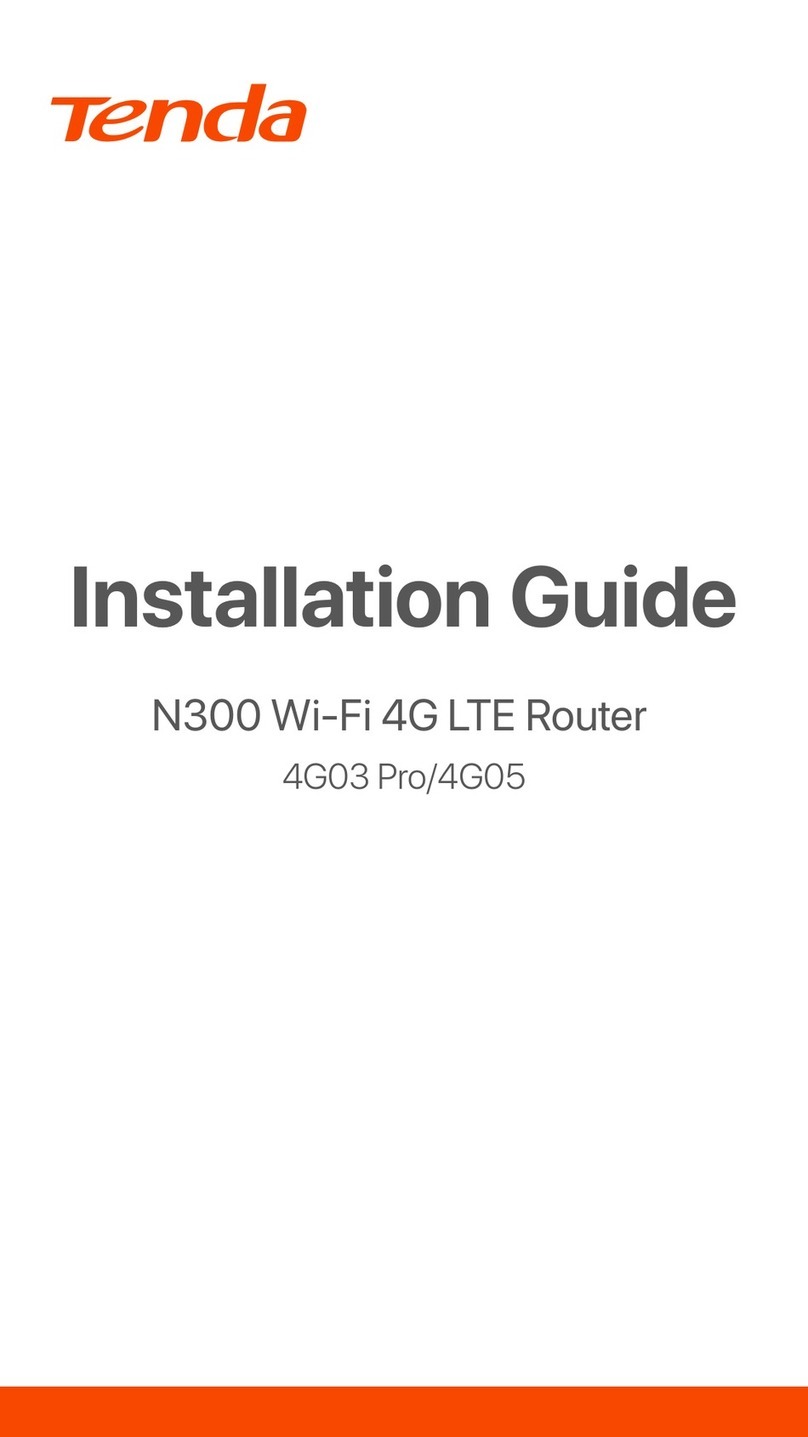 Tenda 4G03 Pro User manual